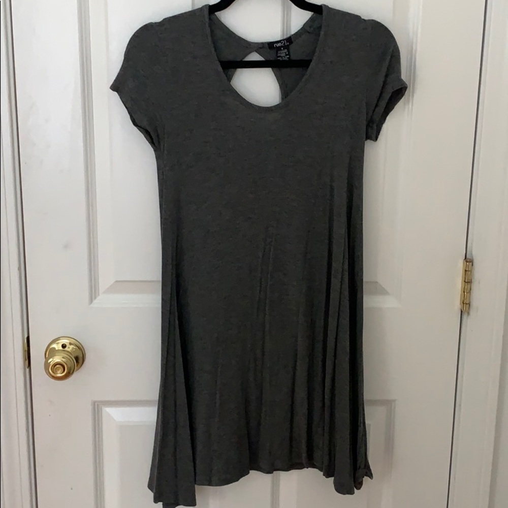 Grey Shirt Dress